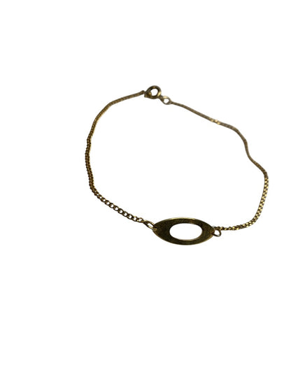 Vintage Delicate Goldtone Chain Bracelet 8 Inch Spring Clasp