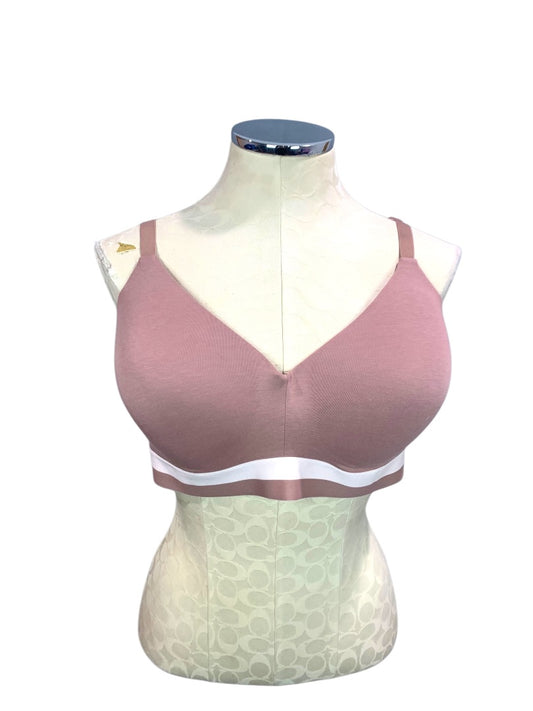 3XL Hanes Comfort Flex Wireless T-Shirt Bra Mauve MHG568