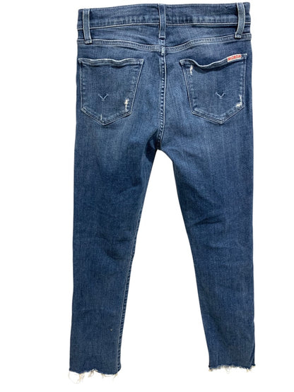 Size 24 Hudson Blair High Rise Straight Crop Jeans Stretch Denim