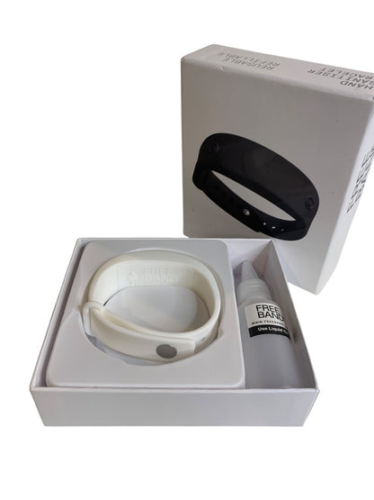 Freeband New White Hand Sanitizer Reusable Refillable Bracelet