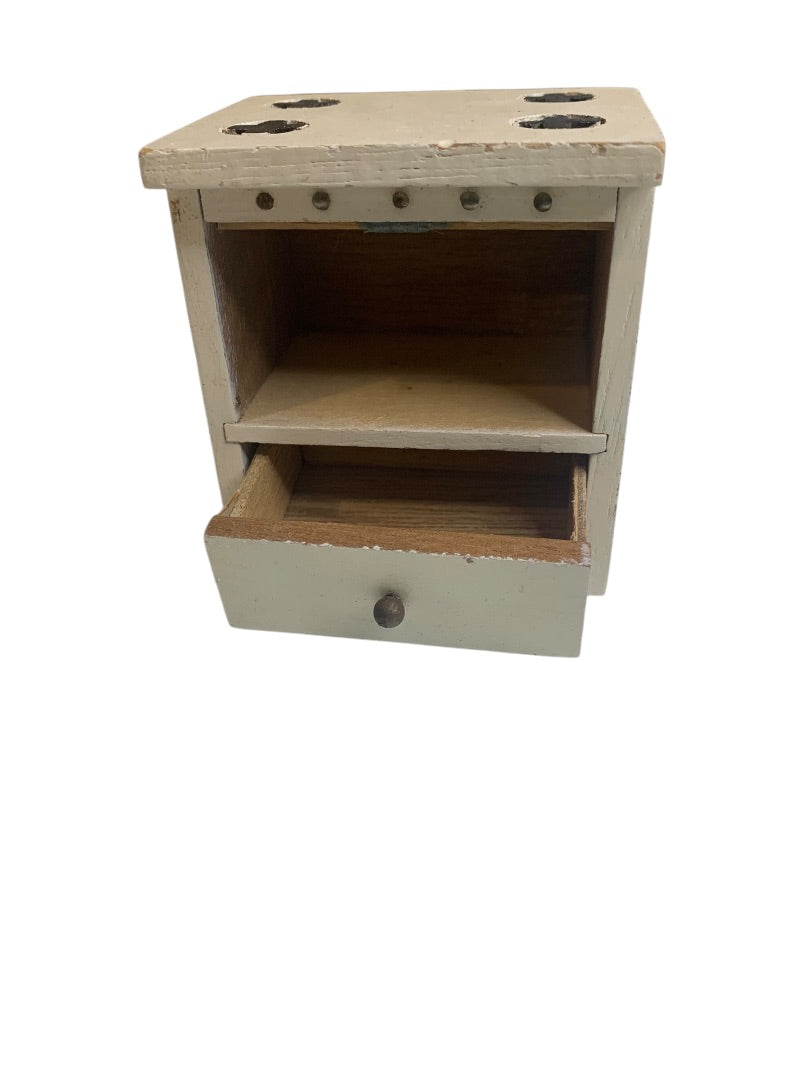 Vintage Wooden Miniature Dollhouse 1:12 Kitchen Farmhouse Set