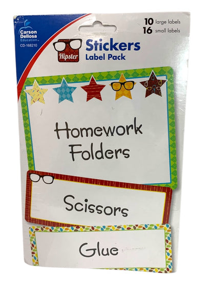 Carson Dellosa Stickers Label Pack 26  CD-168210 Teacher Classroom