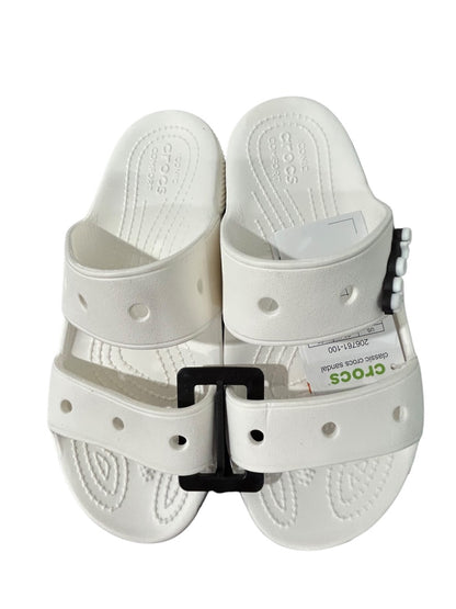 Size 6 Crocs Womens New White Classic Crocs Sandal Slides