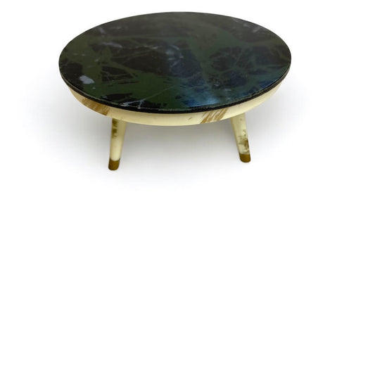 1960s Ideal Petite Princess Miniature Dollhouse Round Coffee Table 1:16