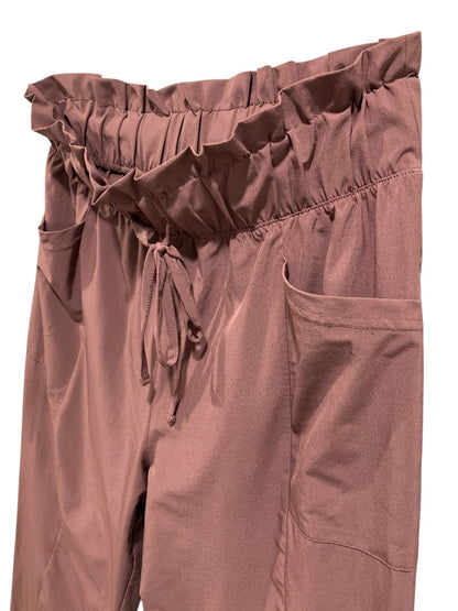 Medium Z by Zella Womens Pull On Loose Fit Pants Stretch Deep Mauve