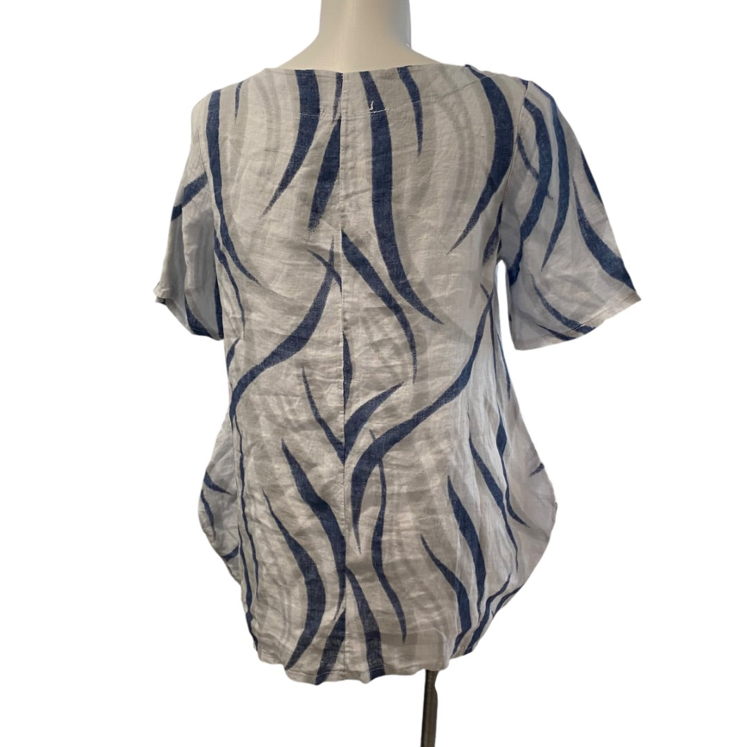 Medium Lands Down Under Womens Linen Swing Tunic Pockets Italy