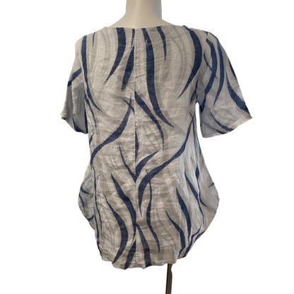 Medium Lands Down Under Womens Linen Swing Tunic Pockets Italy