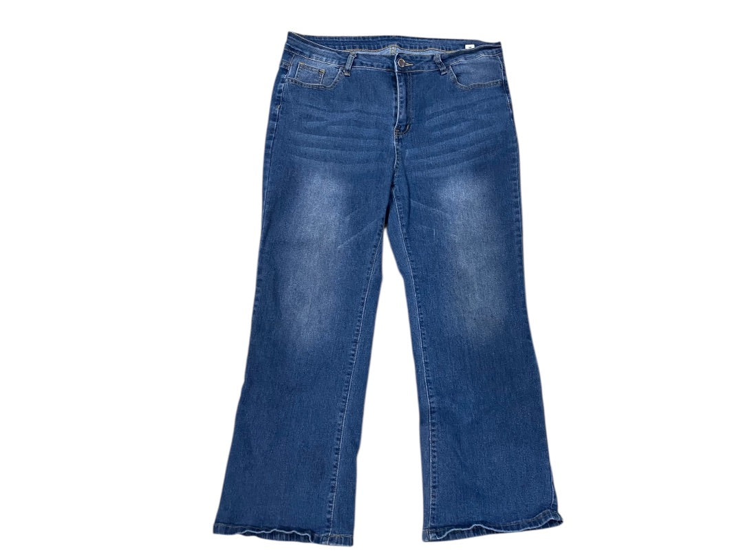 XXL Nova Blue Womens Straight Leg Jeans Stretch 28 Inch