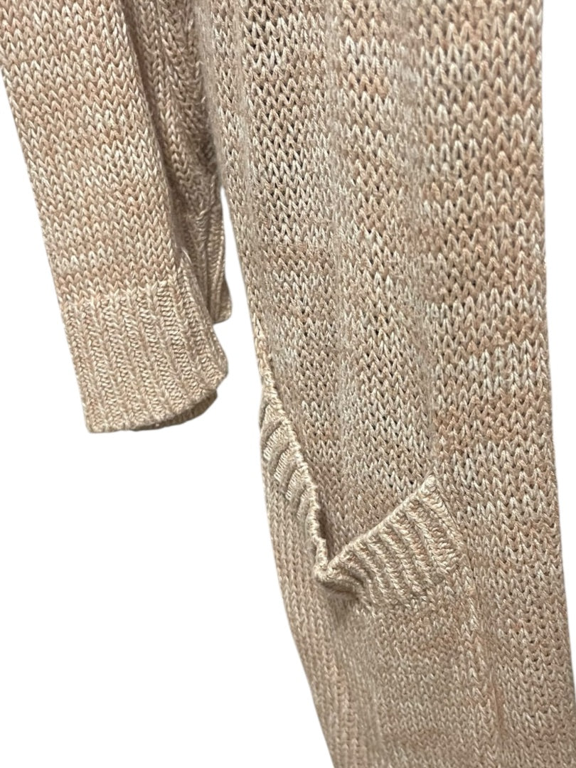 3X Torrid Open Long Sleeve Cardigan Womens Sweater Tan Marled Knit