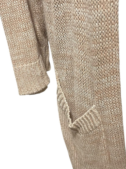 3X Torrid Open Long Sleeve Cardigan Womens Sweater Tan Marled Knit