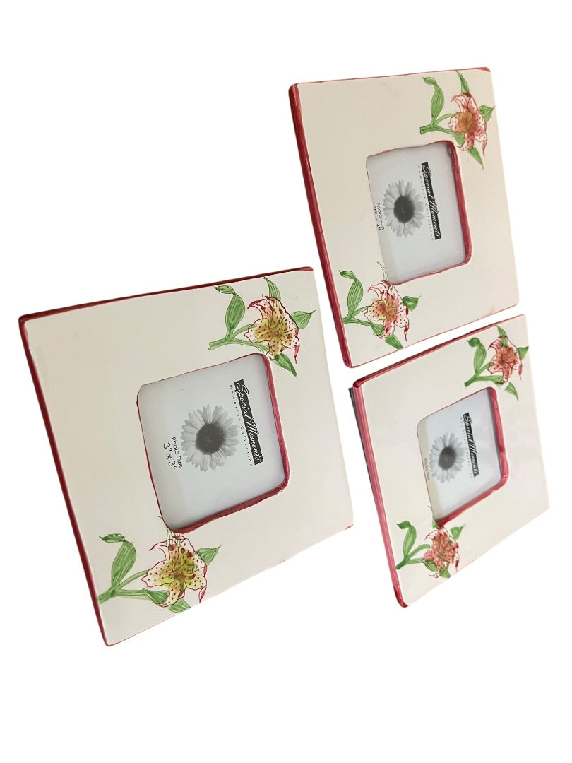 Set of 6 Picture Photo Frames 6" x 6" Tradewinds Bay Botanicals
