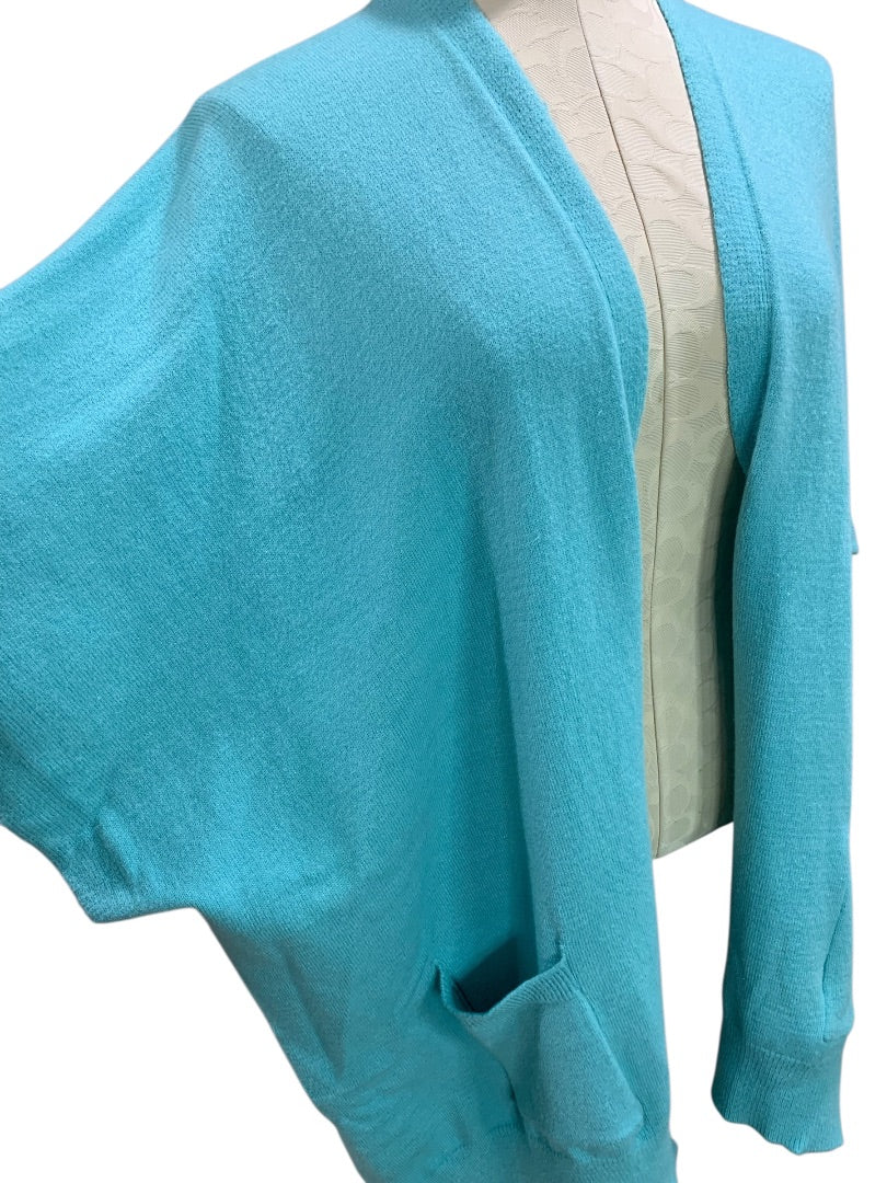 One Size Coco + Carmen Womens Open Cardigan Sweater Front Pockets Soft