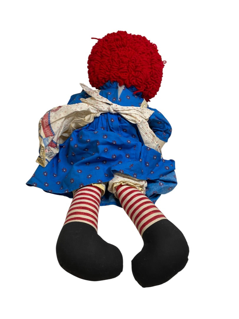 Vintage Handmade Raggedy Ann Rag Doll from Pattern 24"