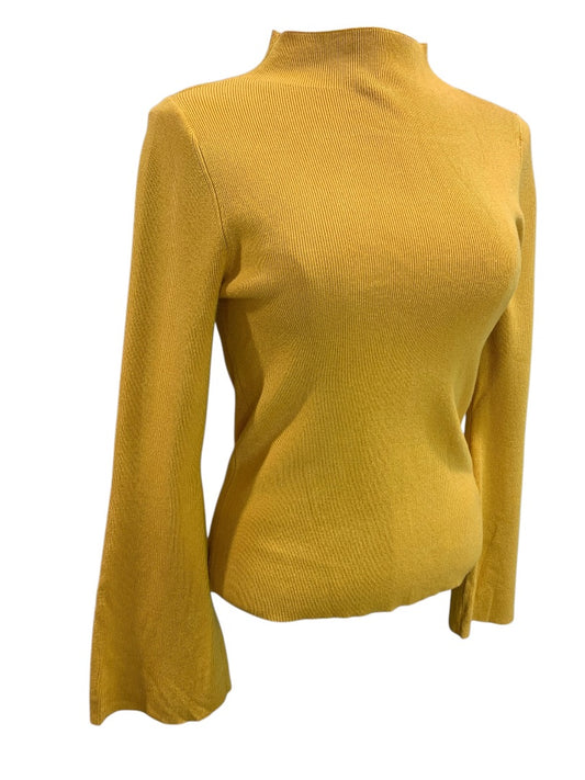 Medium Maeve Anthroplogie Gold Yellow Womens Flare Sleeve Sweater