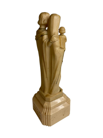 1962 Holy Family Plastic Figurine Rosary Holder Catholic 8"