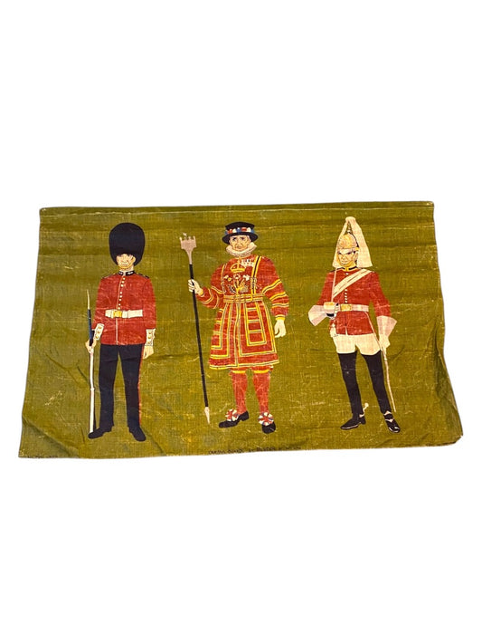 Vintage Pure Linen Tea Towl Ulster Queens Guards 4794 31" x 20"