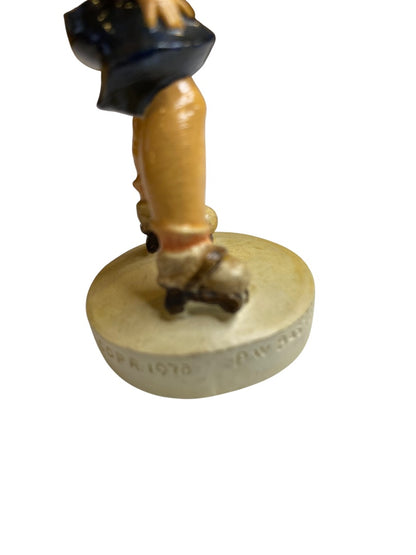 Vintage Sebastian Miniatures Sidewalk Days Boy on Skates Figurine 3.75" Numbered