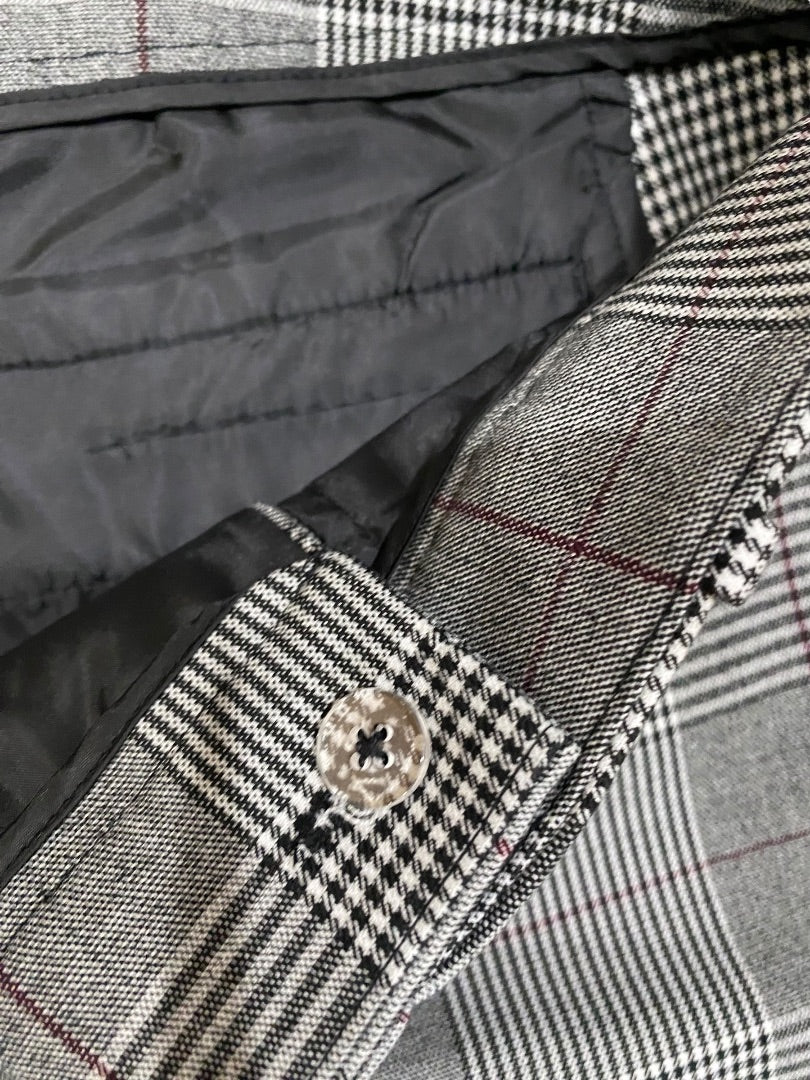 Size 10 a new day Womens Check Plaid Dress Pants 28" Inseam