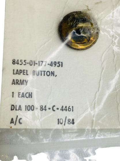 Vintage Army Lapel Button .5" New Old Stock