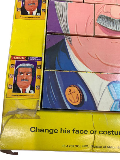 Playskool Vintage Changeable Puzzle Blocks Captain Kangaroo No 290