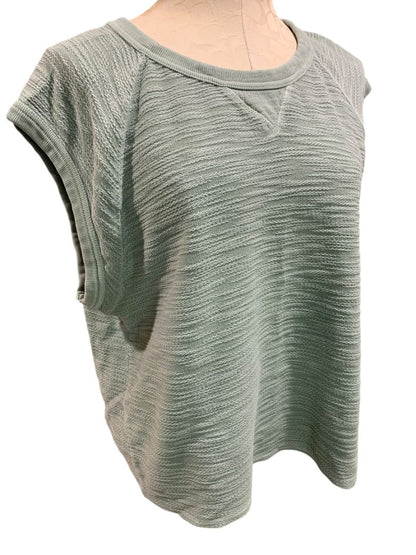 Size XXL Universal Thread Sage Green Knit Crop Tank Top Shirt