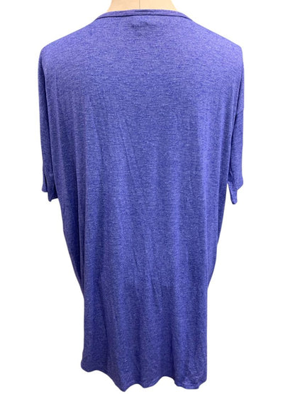 Size XXS LulaRoe Womens Purple Heathered Tunic Tshirt Hi Lo Hem