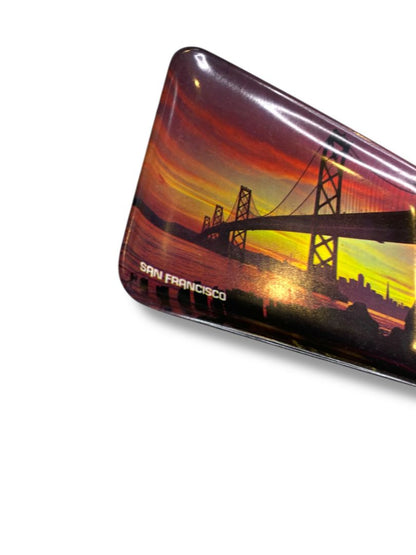 Vintage San Francisco Bridge Melamine Tray 4.2" x 5.8"