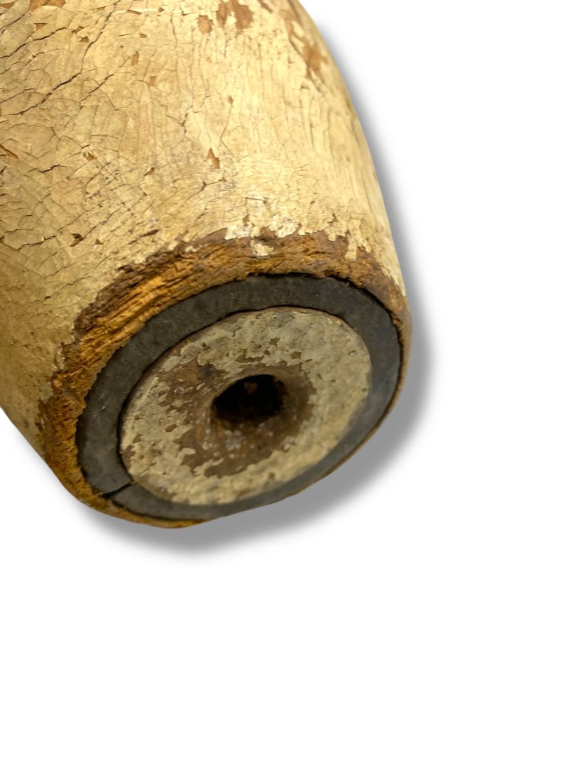 1950s Bowling Pin 15.5" Turned Wood Chippy Sports Room Decor Retro