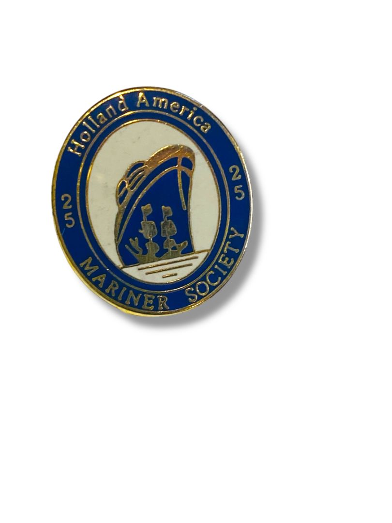 Collectible Holland American Lapel Pin 25 Mariner Society .75"