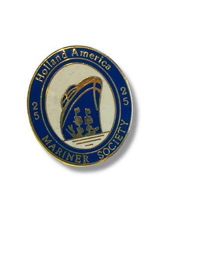 Collectible Holland American Lapel Pin 25 Mariner Society .75"
