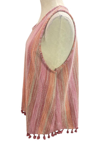 Size XL W5 Womens Sleeveless Anthropolgie Pullover Shirt Tassel