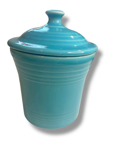 Fiesta  Small Utility Jam Jar Homer Laughlin 5.5" Turquoise