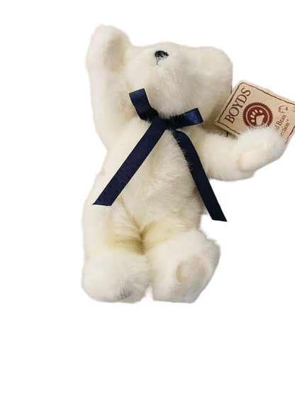 Boyds "C.Z. Sparklefrost" White Bear The Head Bean Collection 8" New