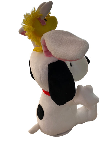 Hallmark Snoopy and Woodstock Musical Dancing Plush Working Animated 13"h Flappy Easter