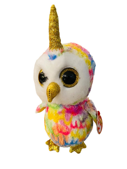 Ty Beanie Boos Stuffled Plush Gilda Flamingo Yago Owl Enchanted Unicorn Owl