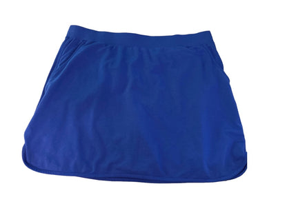 XL D & Co Womens Blue Pull On Skort Pockets Skirt Shorts