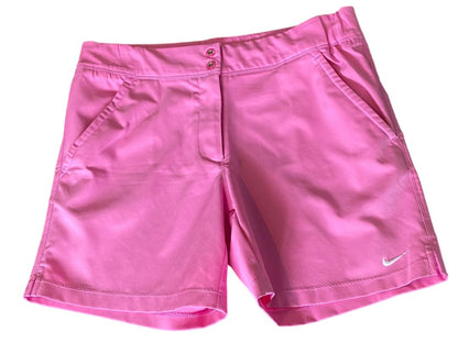 XS Nike FitDry Pink Golf Shorts Flat Front Pockets