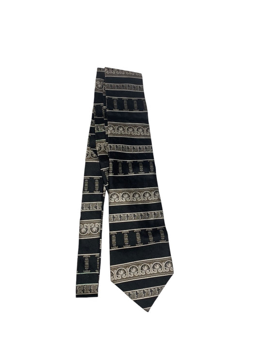 Stafford Mens Necktie X-Long 65" Length Tie Silk Wide 4" Grecian Design