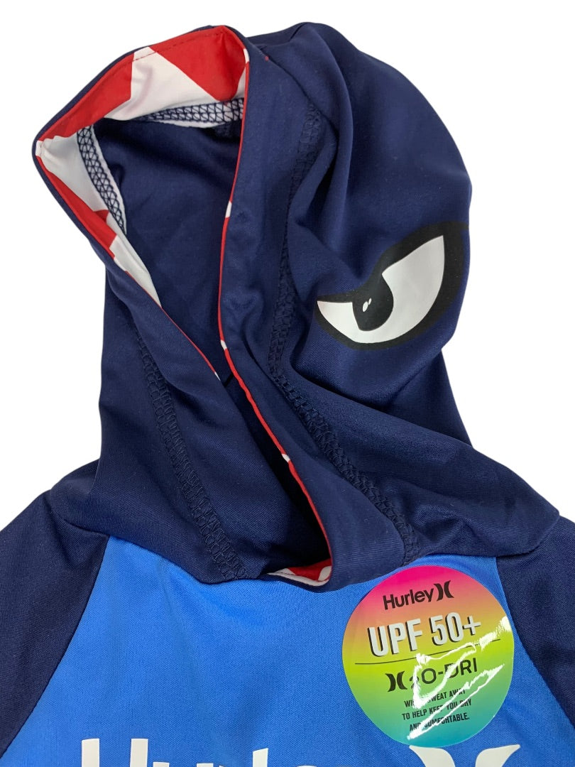 Newborn Hurley One Piece New Boys Swim Suit Hooded UPF 50+