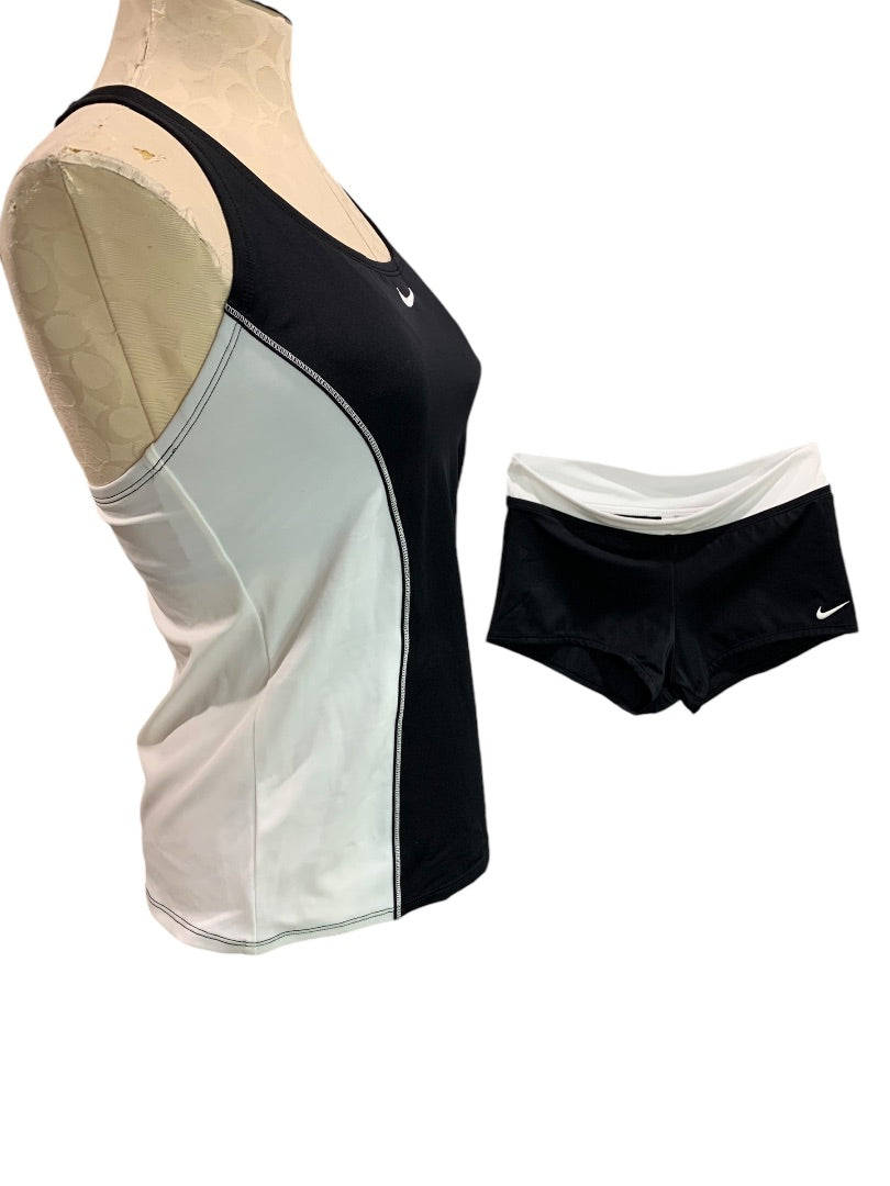 Medium Nike Color Surge Powerback New Tankini Swimsuit 2 Piece NESS9363