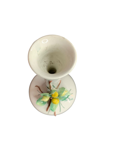 Harmony Taormina TM Benedetti Italian Candlestick Majolica Signed Lemon