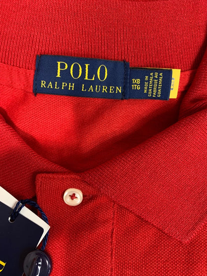 1XB Polo Ralph Lauren Red Mens New Big Golf Shirt