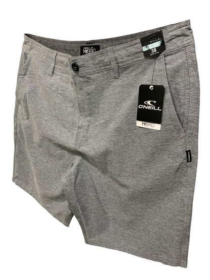 Size 38 O'Neill Mens New Hybrid Drifter Shorts Standard Fit Gray