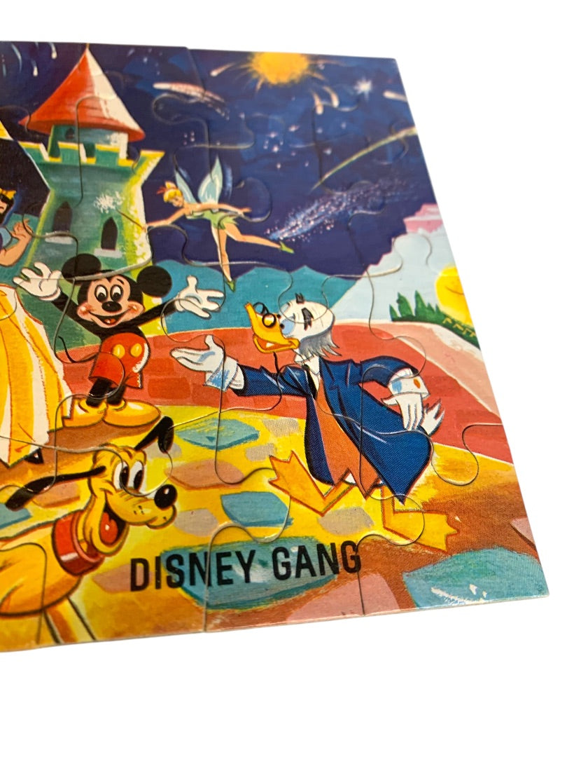 1967 The Disney Gang Characters Puzzle Jaymar Bantam Pocket 8741