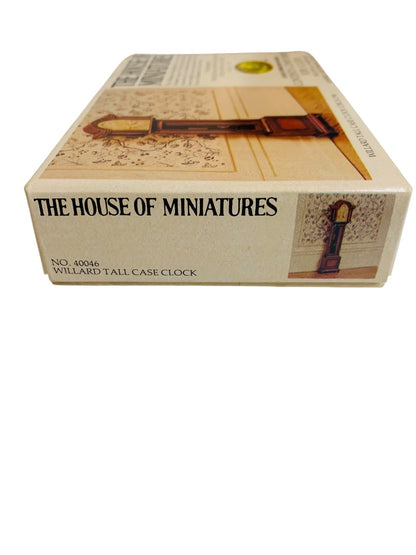 The House of Miniatures 40046 Vintage Willard Tall Case Clock X-Acto 1:12 New