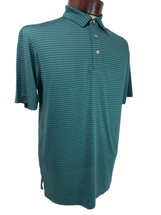 Small PGA Tour Mens New Short Sleeve Polo Shirt Green Heron Golf