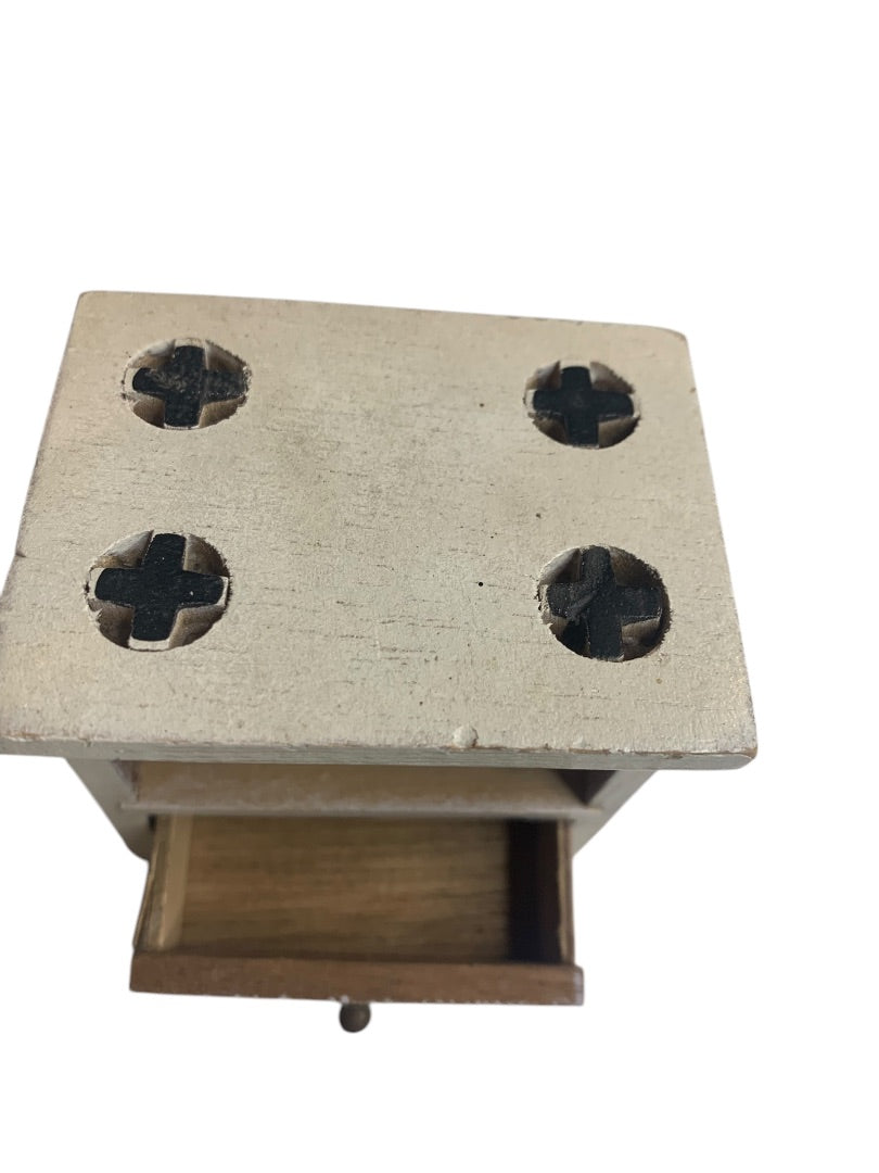 Vintage Wooden Miniature Dollhouse 1:12 Kitchen Farmhouse Set