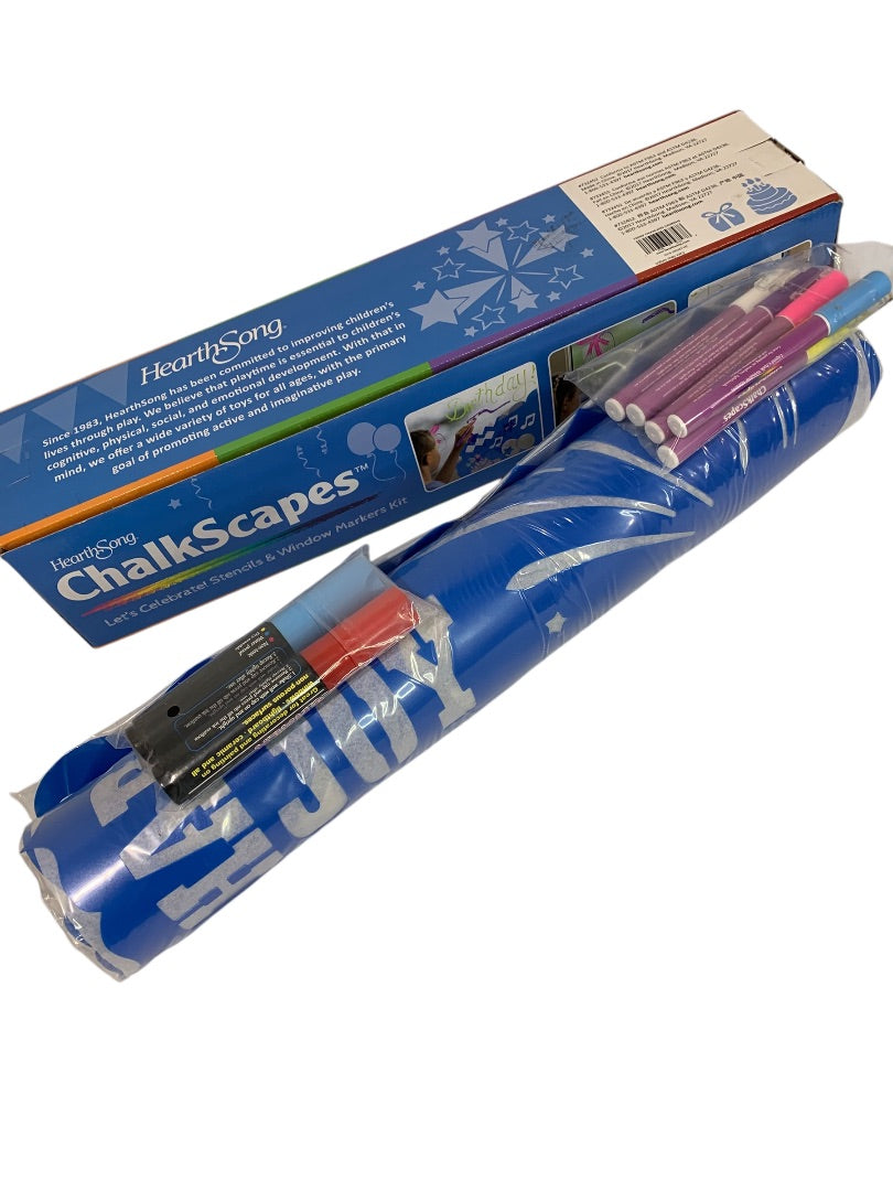 Hearthsong ChalkScapes Stencils and Window Maker Kit 9 Piece New