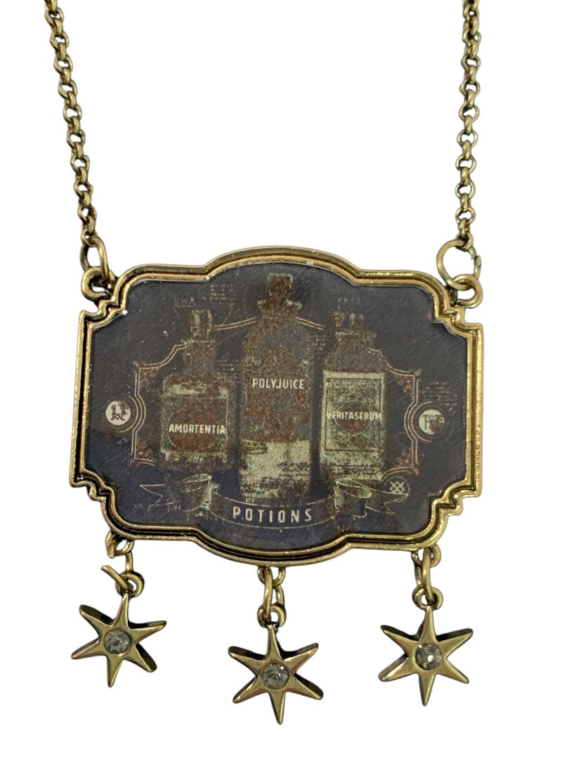 Harry Potter New Bioworld Potions Necklace Antiqued Look