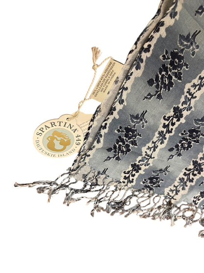 Spartina 449 Scarf Peeples Song 72" x 26" New Lightweight Fringed